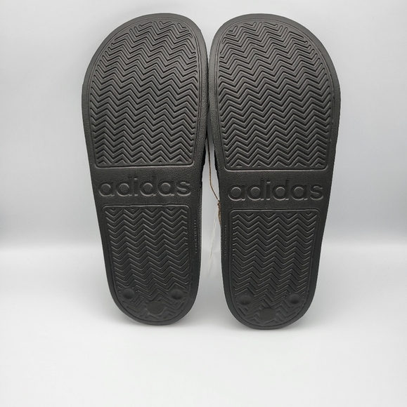 NEW Men's Adidas Shower Slides in Triple Black - Picture 7 of 11